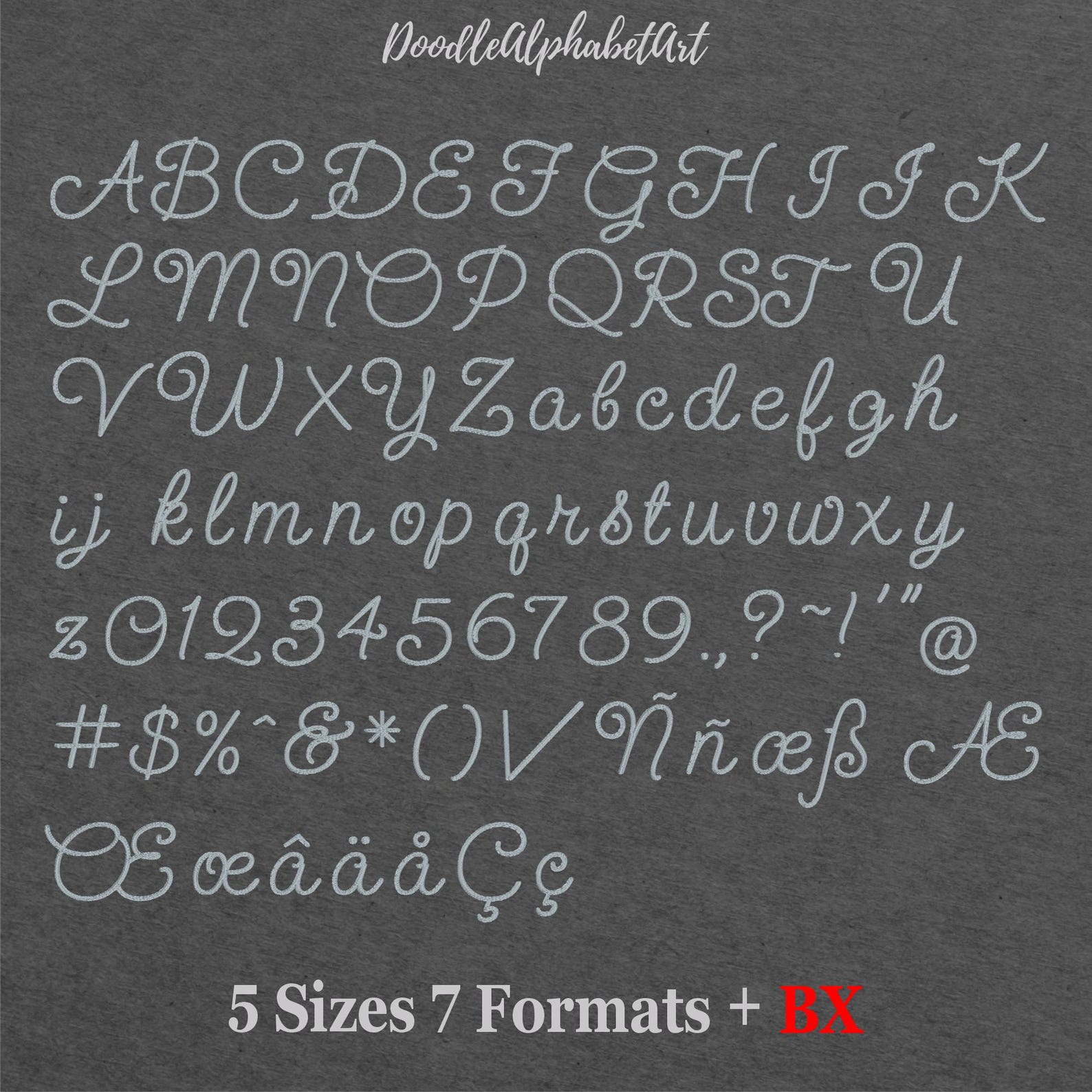 Flowers In Cursive Send Flowers Embroidery Font: Classic Cursive Script (7 Formats, 5 ...