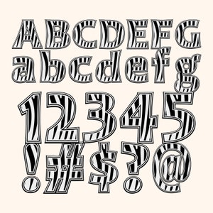Zebra Print Digital Doodle Alphabet Letters Transparent PNGs, Hand Drawn Animal Print Lettering Zebra skin Digital Alphabet PNG