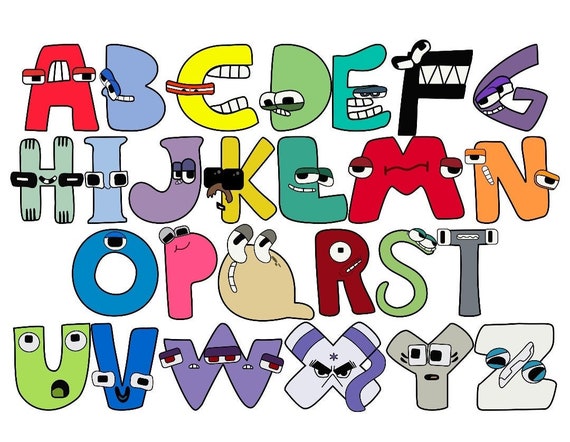 Alphabet lore band (Uppercase Version 1) 