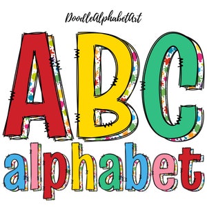 Paint Splats Block Shadow Alphabet PNG, Mother's Day color palette, Retro Splatter Letters PNG Bundle, Digital Downloads