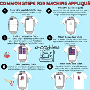 Common Steps for Machine Applique Embroidery