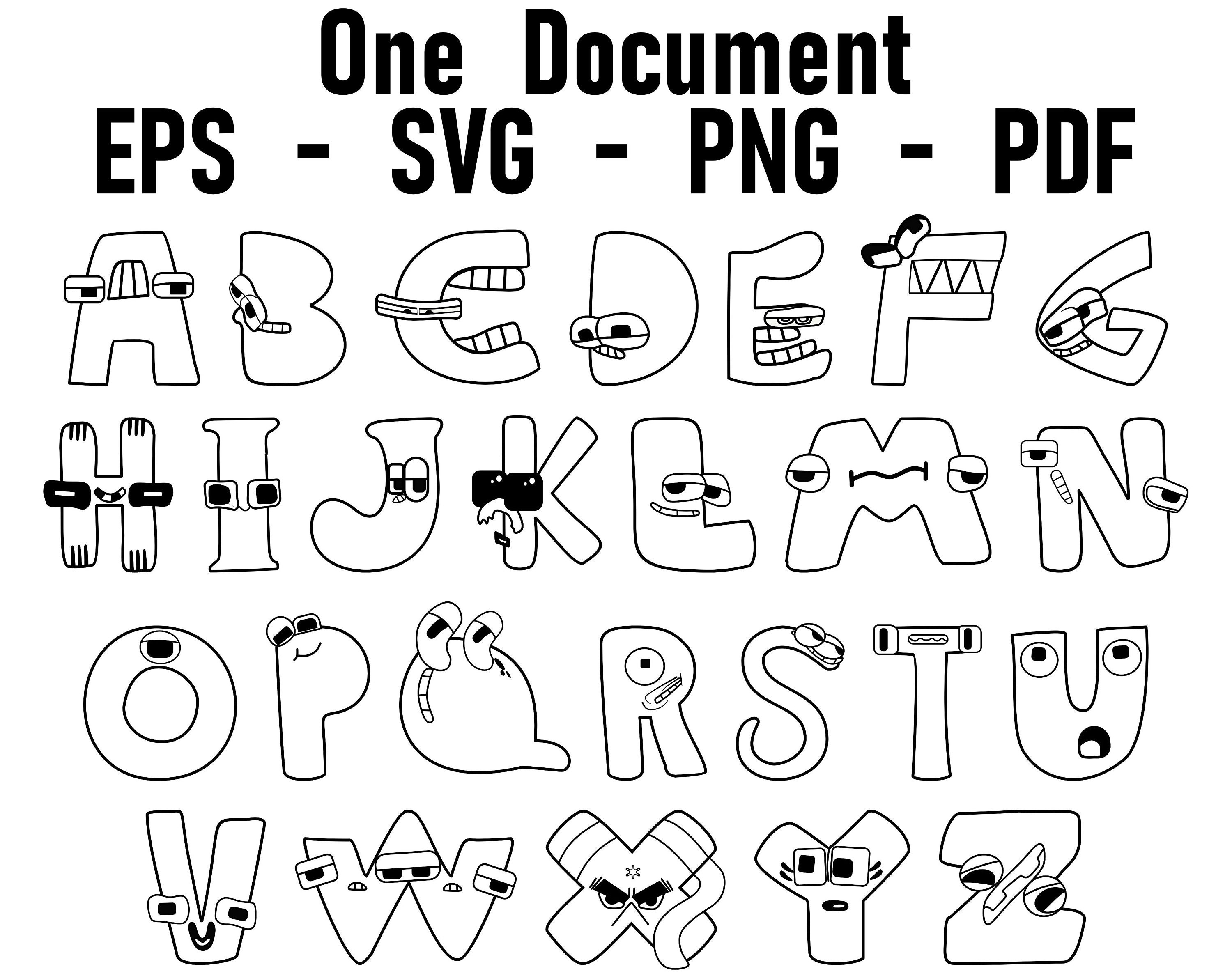 One Document Complete Alphabet Lore Bundle, Uppercase, Lowercase