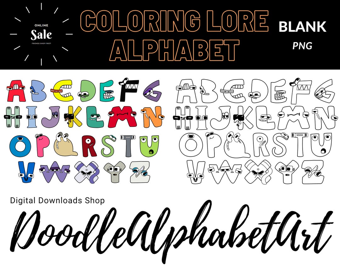 Alphabet Lore Coloring Pages -  Sweden