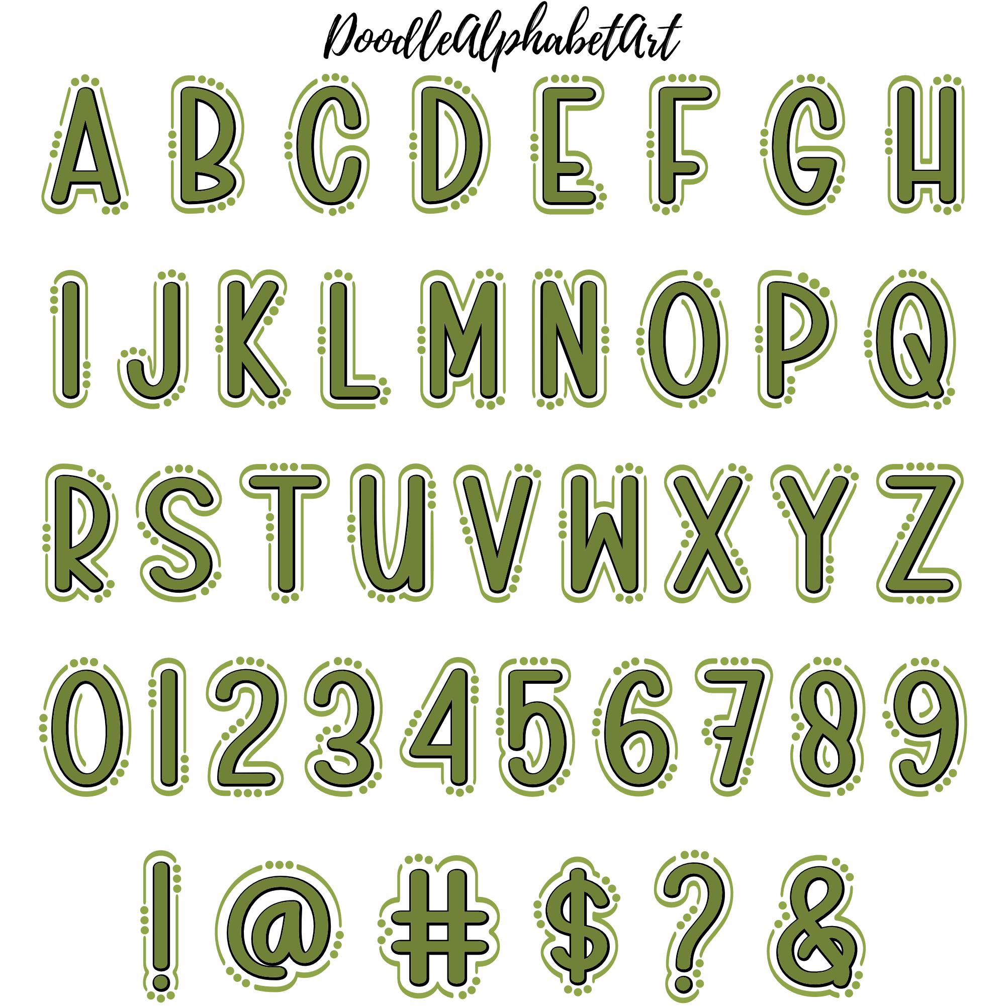Earth-tone Doodle Letter Pngs | Burgundy Color & Hues Alphabet