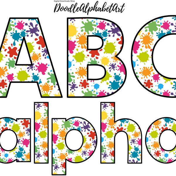 Splatter Writing Splatter Painting - Etsy
