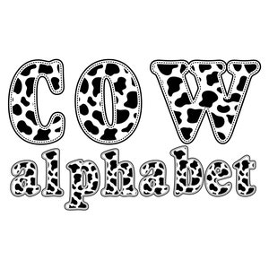 Cow Footprint Digital Alphabet Sublimation Clipart PNG, Number and Letters Complete Digital Bundle