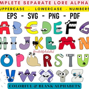 Digital Alphabet Lore A-Z Uppercase SVG / PNG / DXF / Eps / 