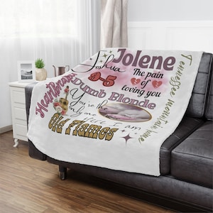 Dolly Parton Songs Microfiber Blanket