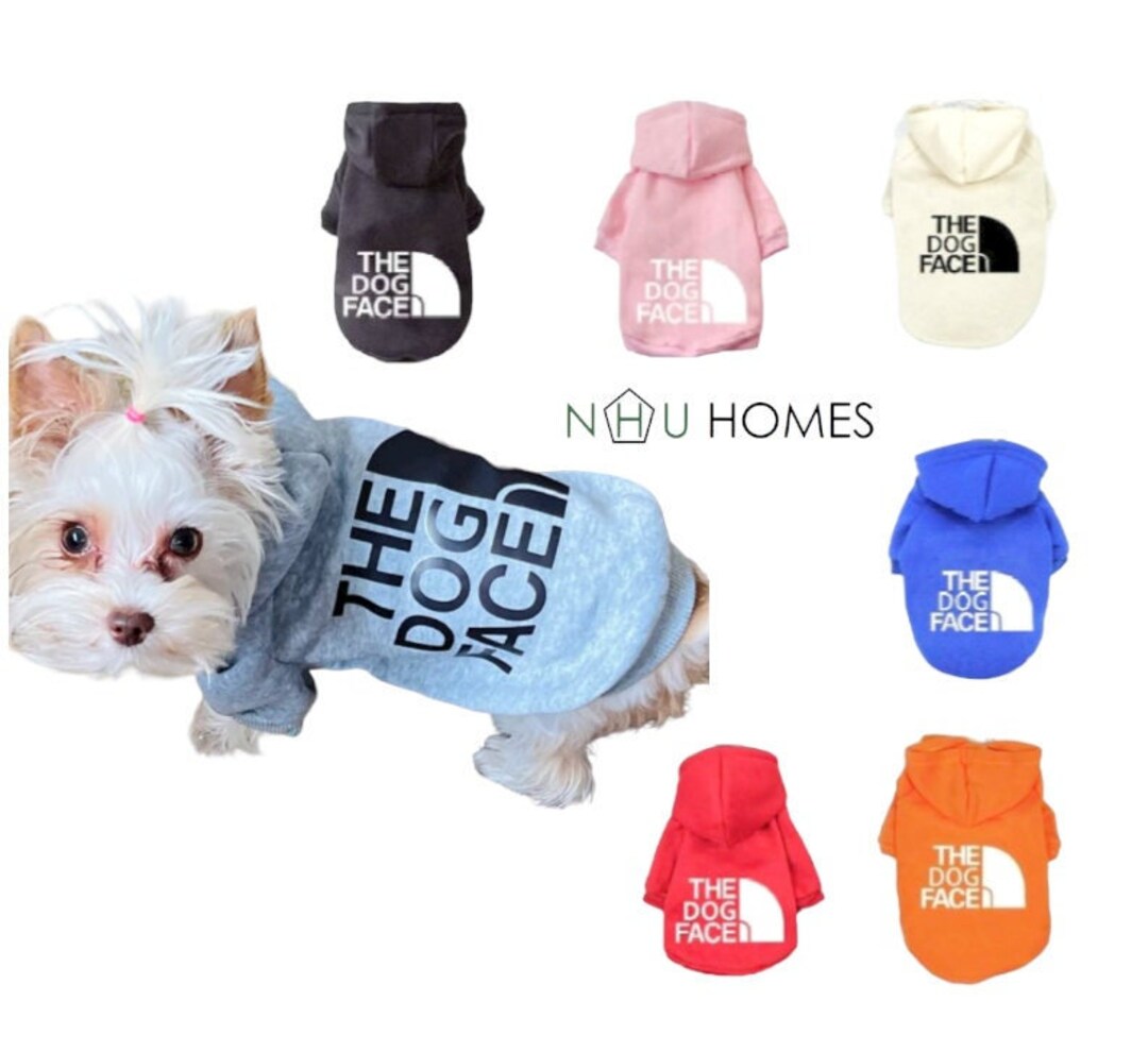 The Dog Face Hoodie Soft Pet Designer Sweater Etsy
