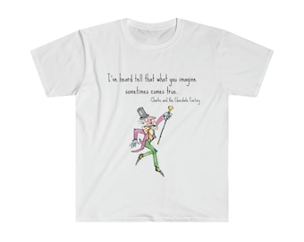 Roald Dahl Books Charlie and the Chocolate Factory Adult Unisex Softstyle T-Shirt