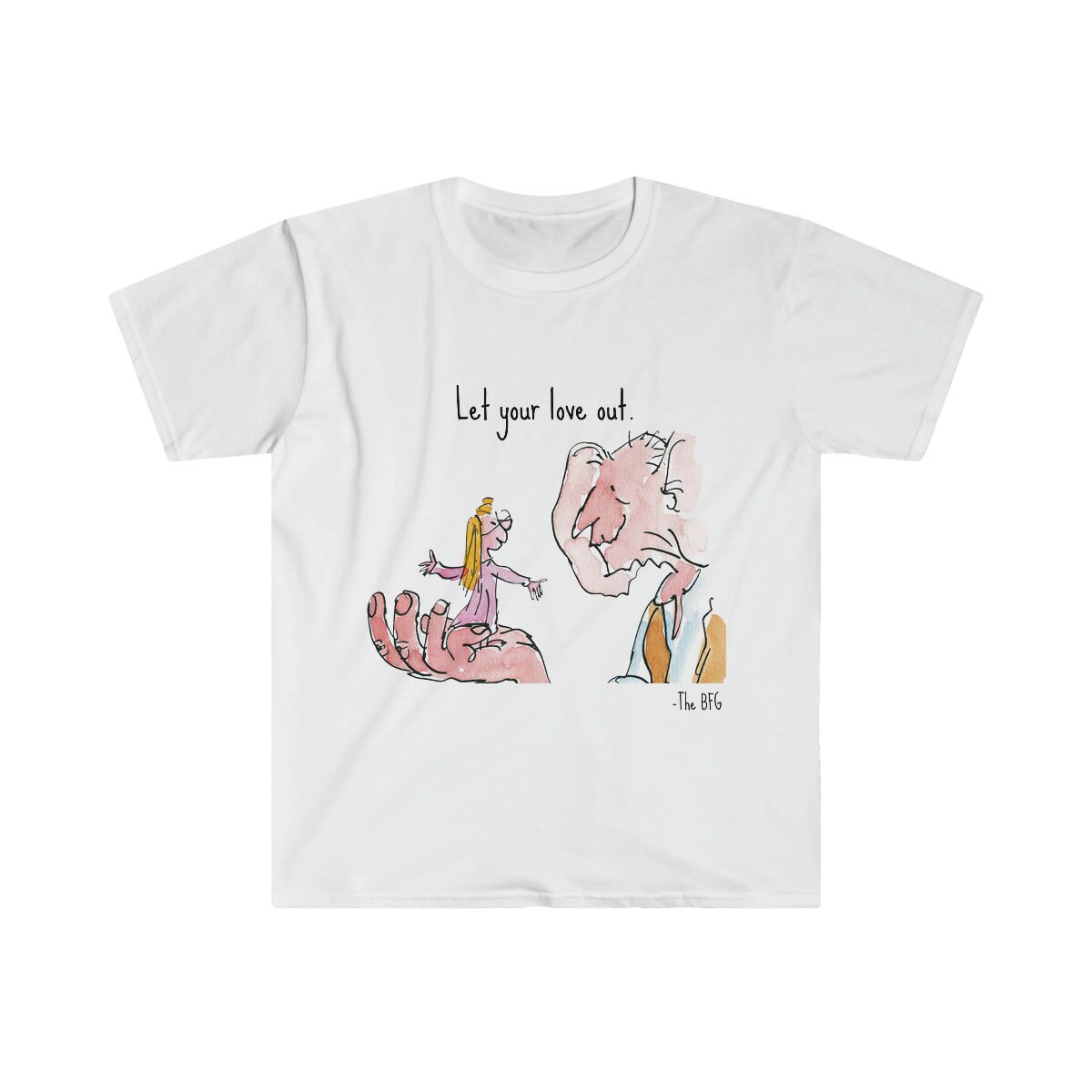 Roald Dahl Books BFG Adult Unisex Softstyle T-Shirt