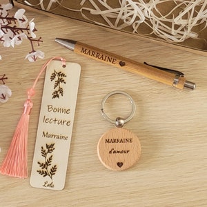 Coffret Cadeau Personnalisé – Marraine ou Parrain.     Cadeau fête des marraines,  cadeau parrain