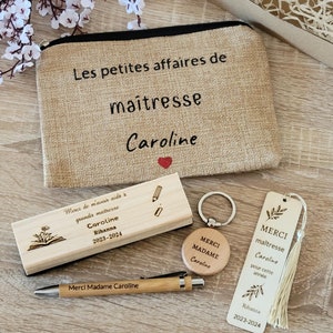 Coffret cadeau maîtresse / cadeau atsem/ cadeau fin d'année scolaire