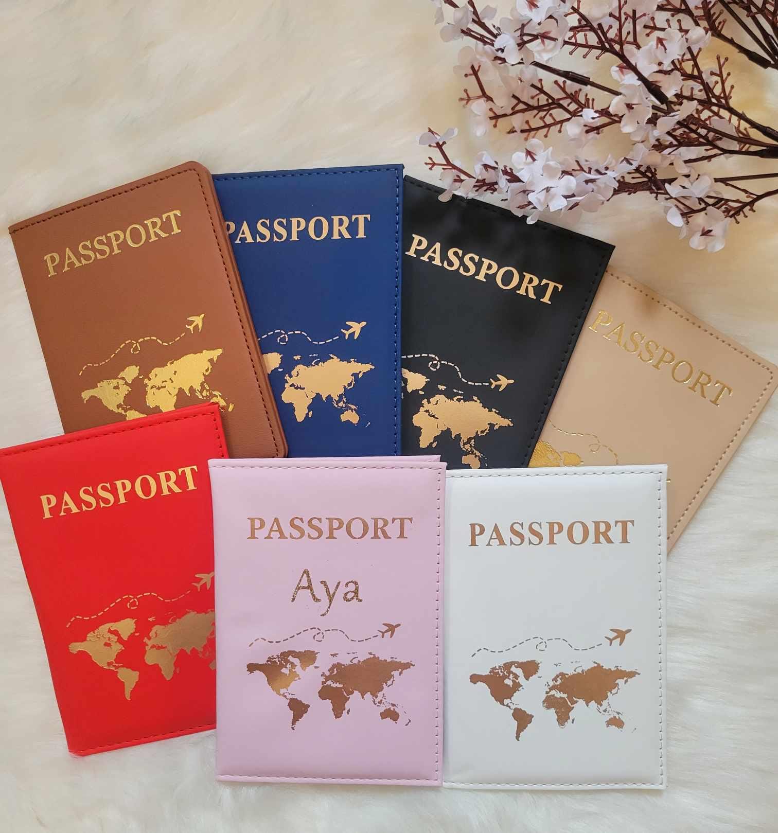 Porte passeport à personnaliser avec photo et texte