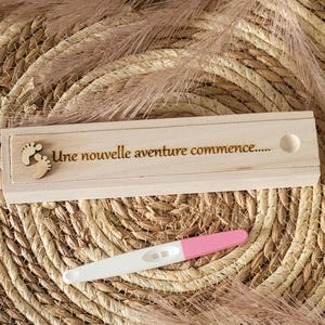 Boite test de grossesse/boîte en bois surprise annonce grossesse