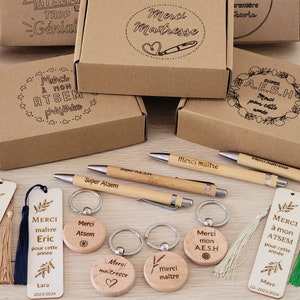 coffret cadeau fin d'année scolaire / cadeau maîtresse / cadeau atsem/ cadeau nounou/ cadeau aesh/ cadeau maître