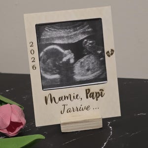 cadre photo personnalisé - Annonce grossesse - future maman - futur papa demande parrain marraine, annonce naissance proches grands parents