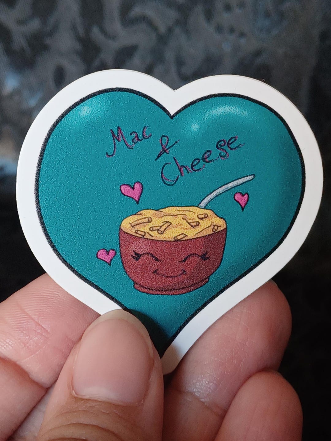 Mac and Cheese Love Sticker - Etsy