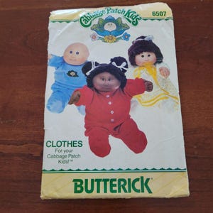 6507 Vintage Cabbage Patch Schnittmuster Kleidung Butterick