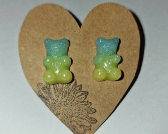 Adorable Gummy Bear Stud Earrings