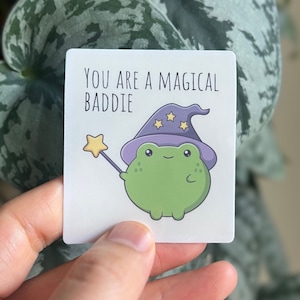 Cute Frog Sticker Mental Health Sticker Therapy Self care sticker inspiring  sticker magical sticker baddie motivational gifts