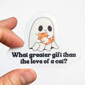 Cute cat Sticker Chonky Cat sticker Cat mom stickers Funny cat sticker sarcastic cat sticker Cat Humor Fat cat sticker halloween sticker