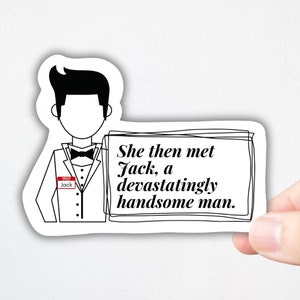 Funny Speech Therapy Sticker She then Met Jack  SLP Gift speech language pathologist decor speech therapist sticker