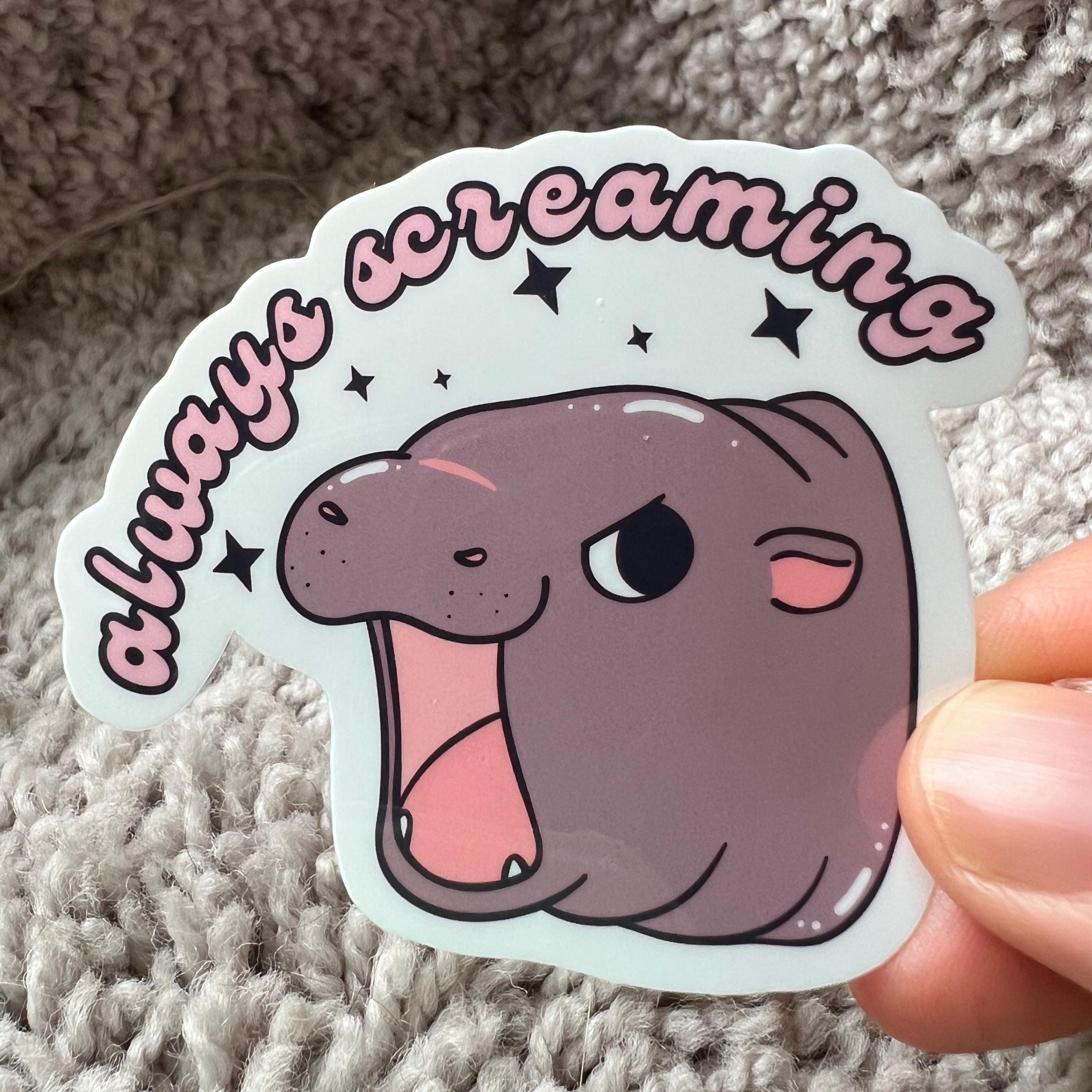 Boo Deng Meme Moo Deng Hippo Sticker Pack Funny Sarcastic Meme Stickers Total Set of ...