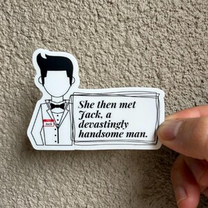 Funny Speech Therapy Sticker She then Met Jack  SLP Gift speech language pathologist decor speech therapist sticker