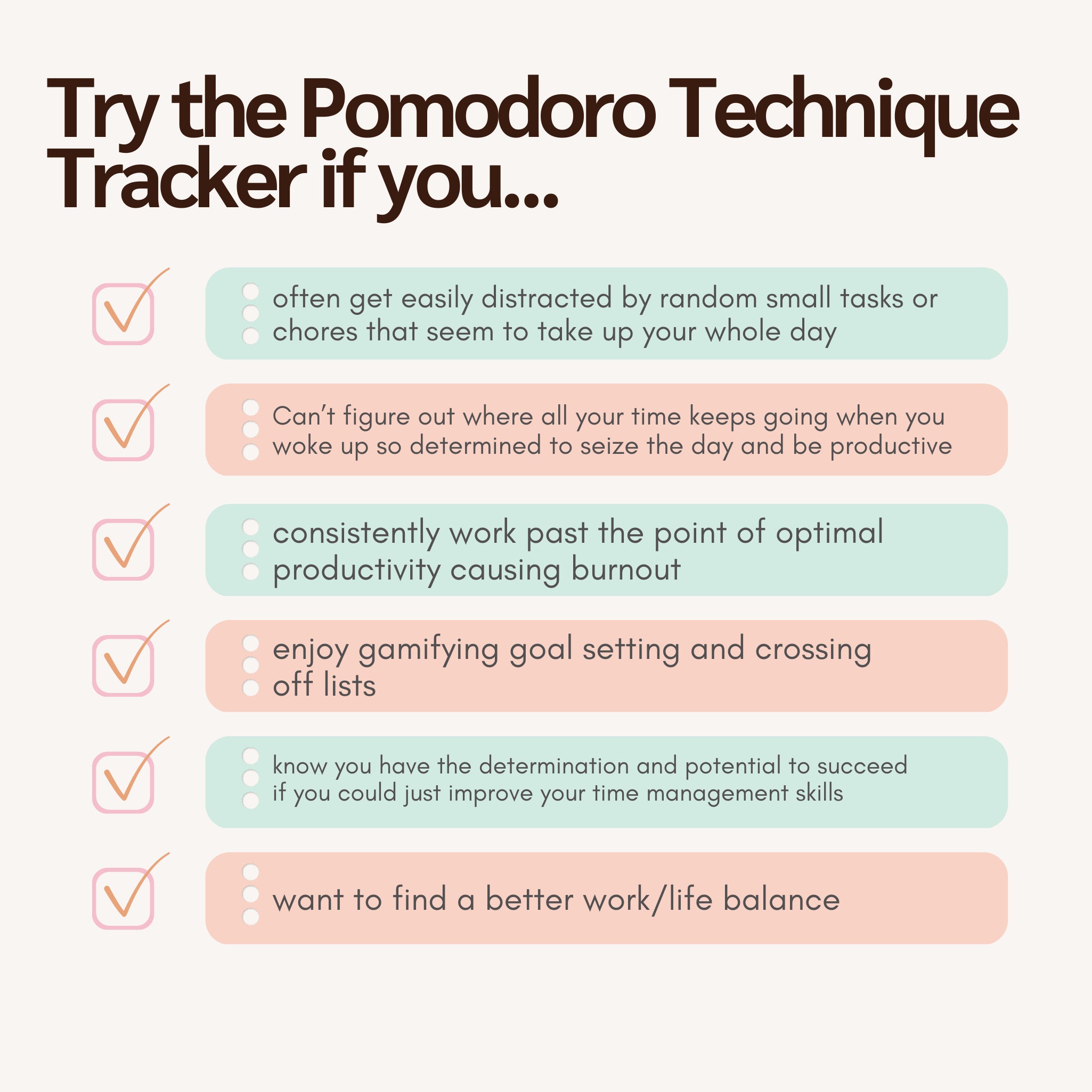 Printable Pomodoro Tracker, Pomodoro Planner Printable, Productivity ...