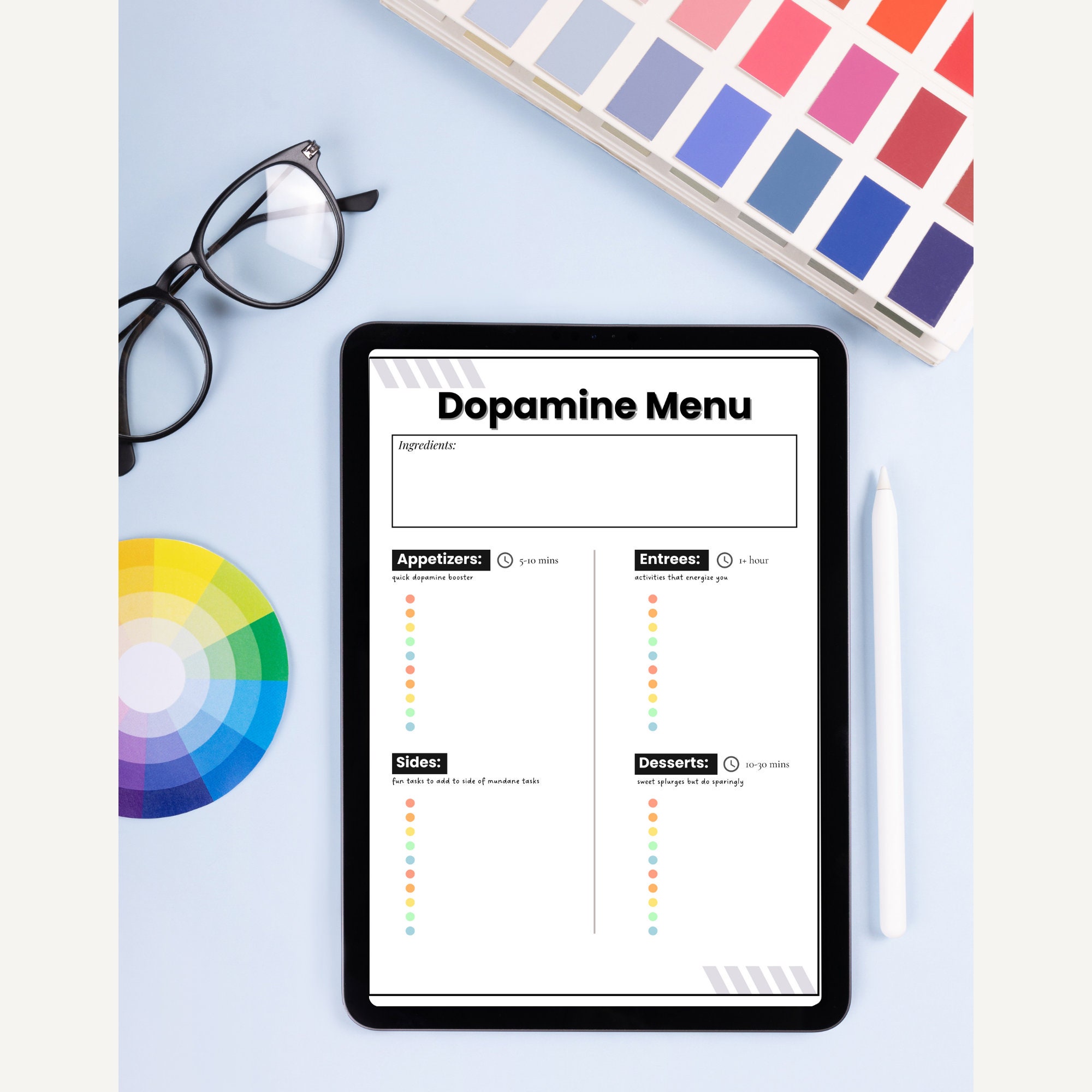 Dopamine Menu, Dopamenu, ADHD Planner, Self Care ADHD Resource to Boost Dopamine Menu, Dopamenu, ADHD Planner, Self Care ADHD Resource to Boost