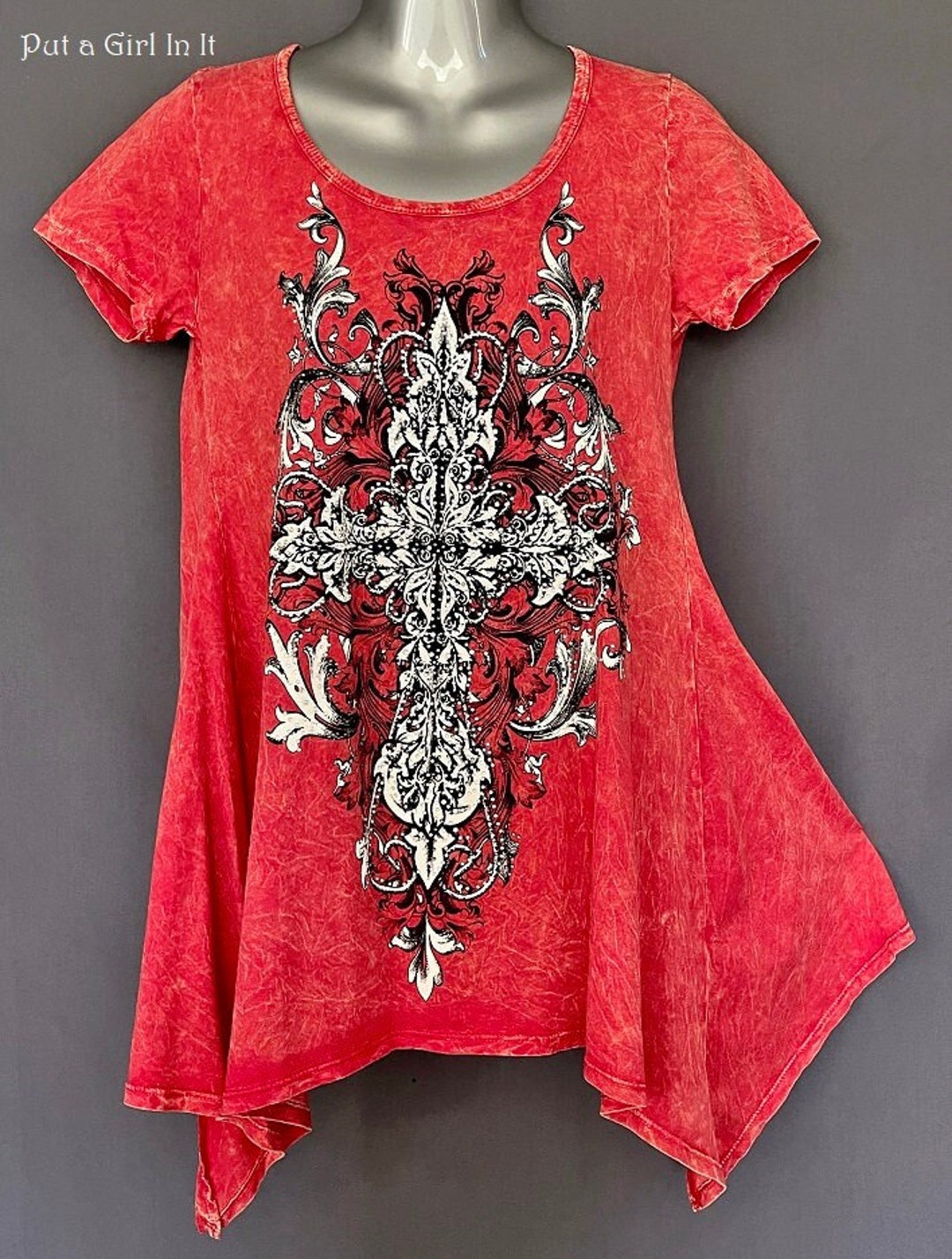 Set of 6 Porcelain Tide Fish Embellished Tunic(S, M & L)