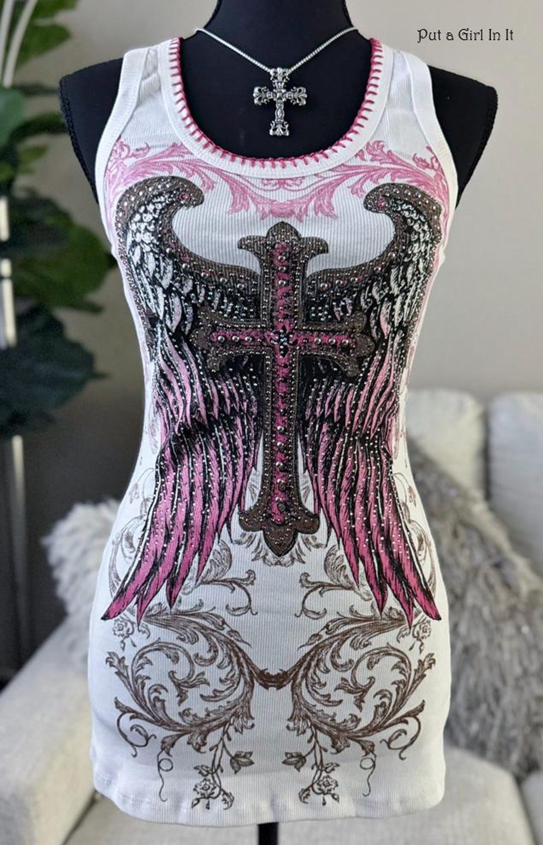 Cross lace tanktop