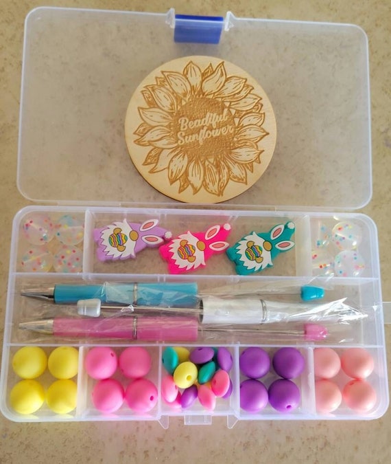 DIY Bead Kit, Beaded Pen Kits, Bead Kits for Kids, Bead Kit DIY, Springtime  Gifts, Holiday Gnomes, Silicone Beads For Pens