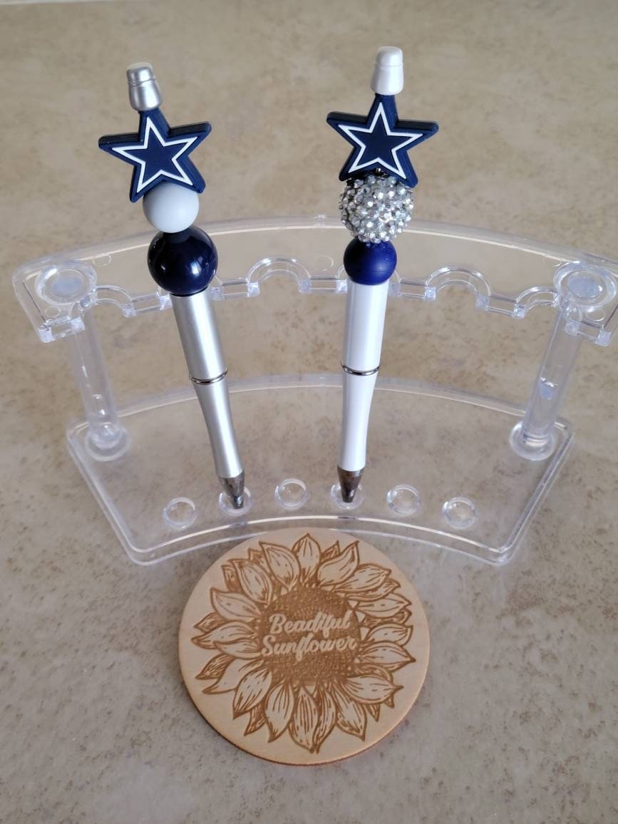Dallas Cowboys Beaded Pens Dallas Cowboys Football Pen Etsy