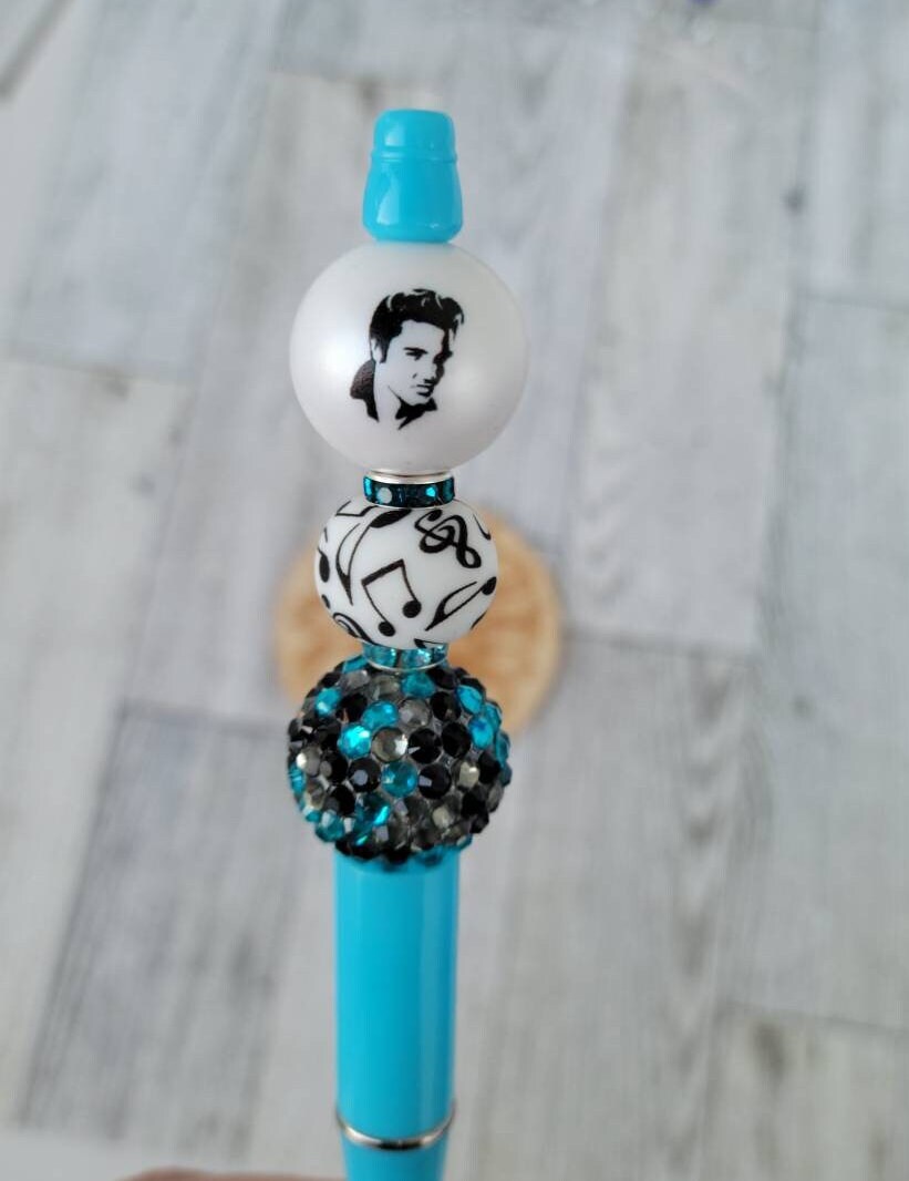 Elvis Beaded Pen Elvis Merchandise Elvis Pens Music Pen Etsy