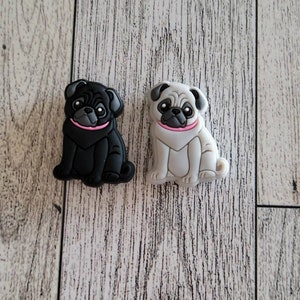 Pug Silicone Bead, Dog Beads, Pug Dog, Dog Silicone Bead, Dog Focal Bead, Cute Dog, Keychain Beads, Pen Beads, DIY Beads