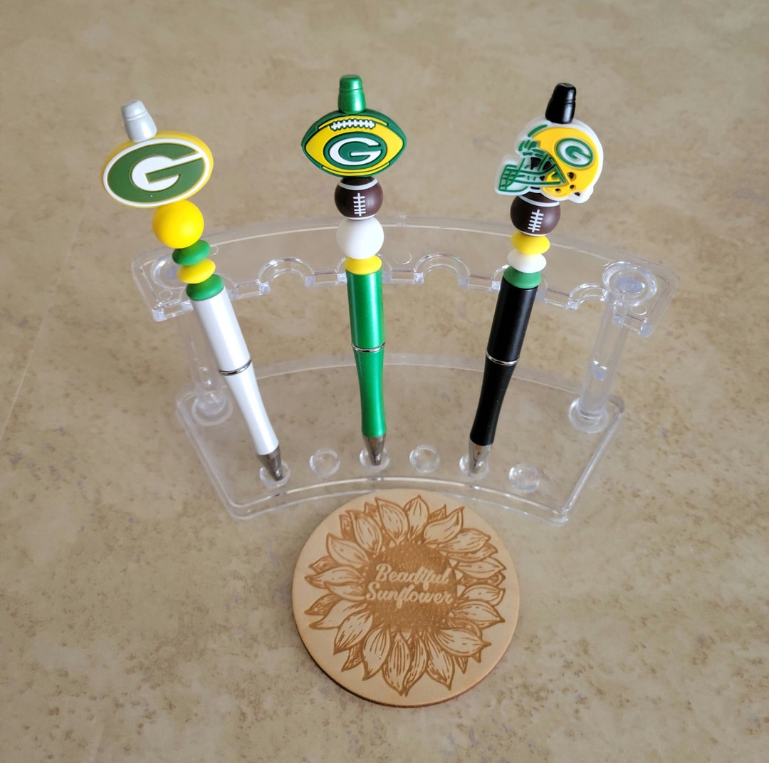 Football Beaded Pens, Cheesehead, Football Pen, Sports Pens, Stocking