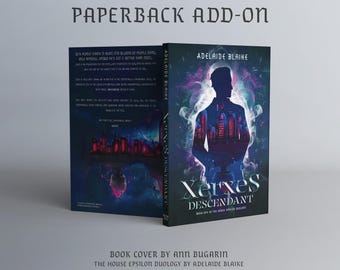 Premade Book Cover Design - Paperback Add-on - Customisable - Illustrated - PAPERBACK