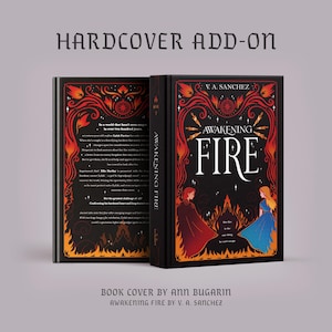 Premade Book Cover Design - Paperback Add-on - Customisable - Illustrated - HARDCOVER