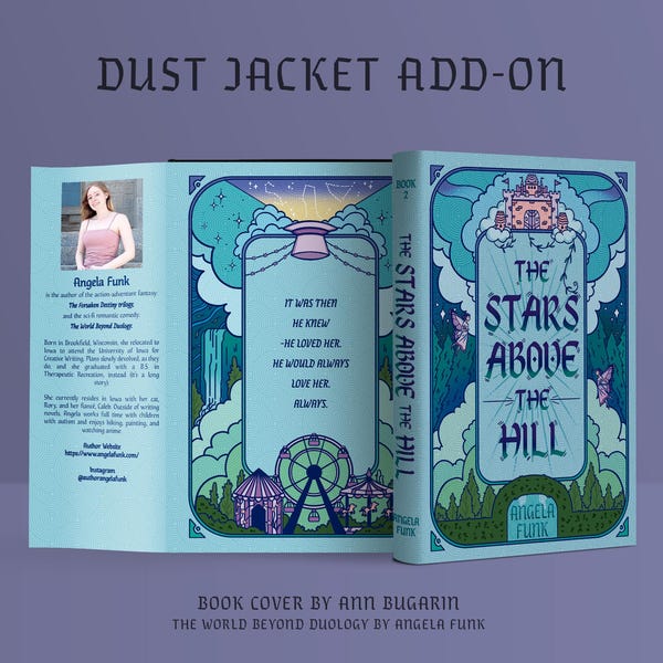 Premade Book Cover Design - Paperback Add-on - Customisable - Illustrated - DUST JACKET