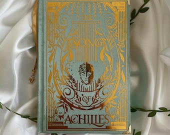 The Song of Achilles Rebound Book - Golden & Ligth Green Special Edition - NEW Painted Edges - Handmade