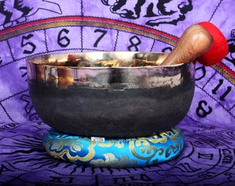 10 inches Diameter Rare ultabati singing bowl-Unique singing bowl-Master Healing Himalayan singign bow-made for Meditation and Mindfulness