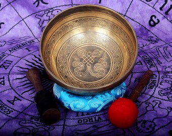 Master Healing Himalayan singing bowl-10 inches Diameter Tibetan singing bowl-Chakra Healing yoga bowl for Balance chakra, Peace and love