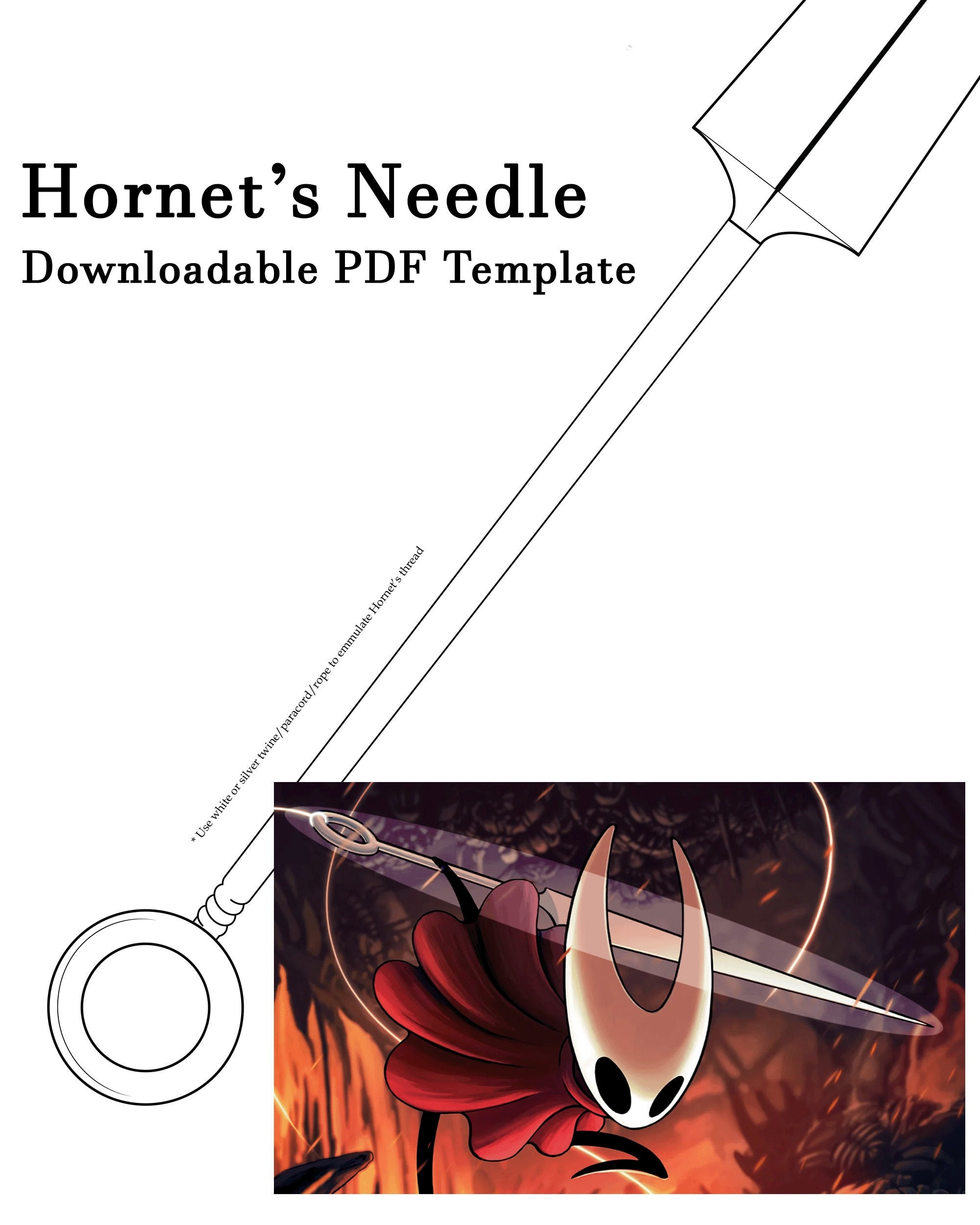 Needle Pattern PDF Teamcherry's Hollow Knight And/or Silksong