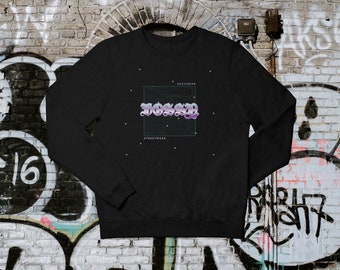MANDÓN. Unisex Heavy Blend Crewneck Sweatshirt Jumper en negro / Sudadera cómoda en negro / Ropa de streetwear