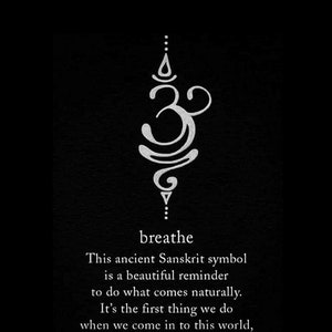 Breathe Sanskrit symbol digital download Art