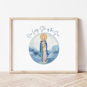 Our Lady Star of the Sea Print Wall Art