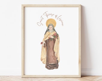 Saint Thérèse of Lisieux Wall Art Catholic DIGITAL DOWNLOAD