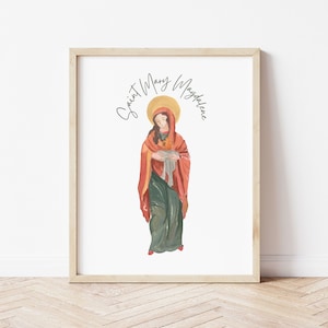 Saint Mary Magdalene Wall Art Catholic DIGITAL DOWNLOAD